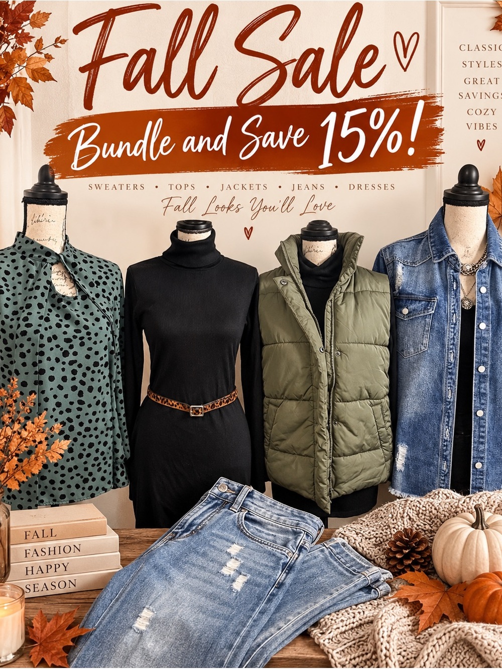 Various Women’s Fall Favorites